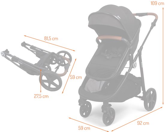 Poussette Multi 4 en 1 Baninni avec siège auto et base Nelia Vert