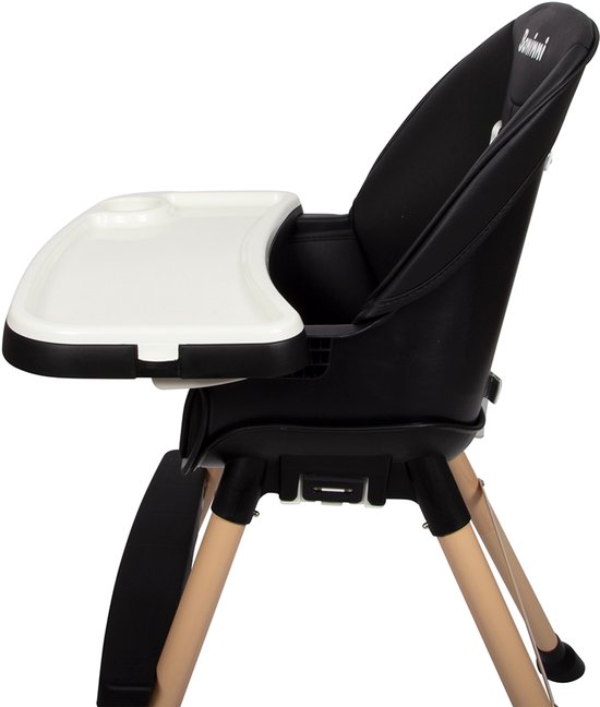 Baninni 4-in-1 Kinderstoel - Meegroeistoel Inigo Zwart van Baninni — afbeelding 5