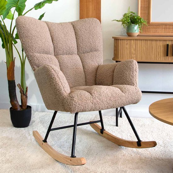 Fauteuil à bascule Teddy de Milton & Oldbrook, beige Vidin