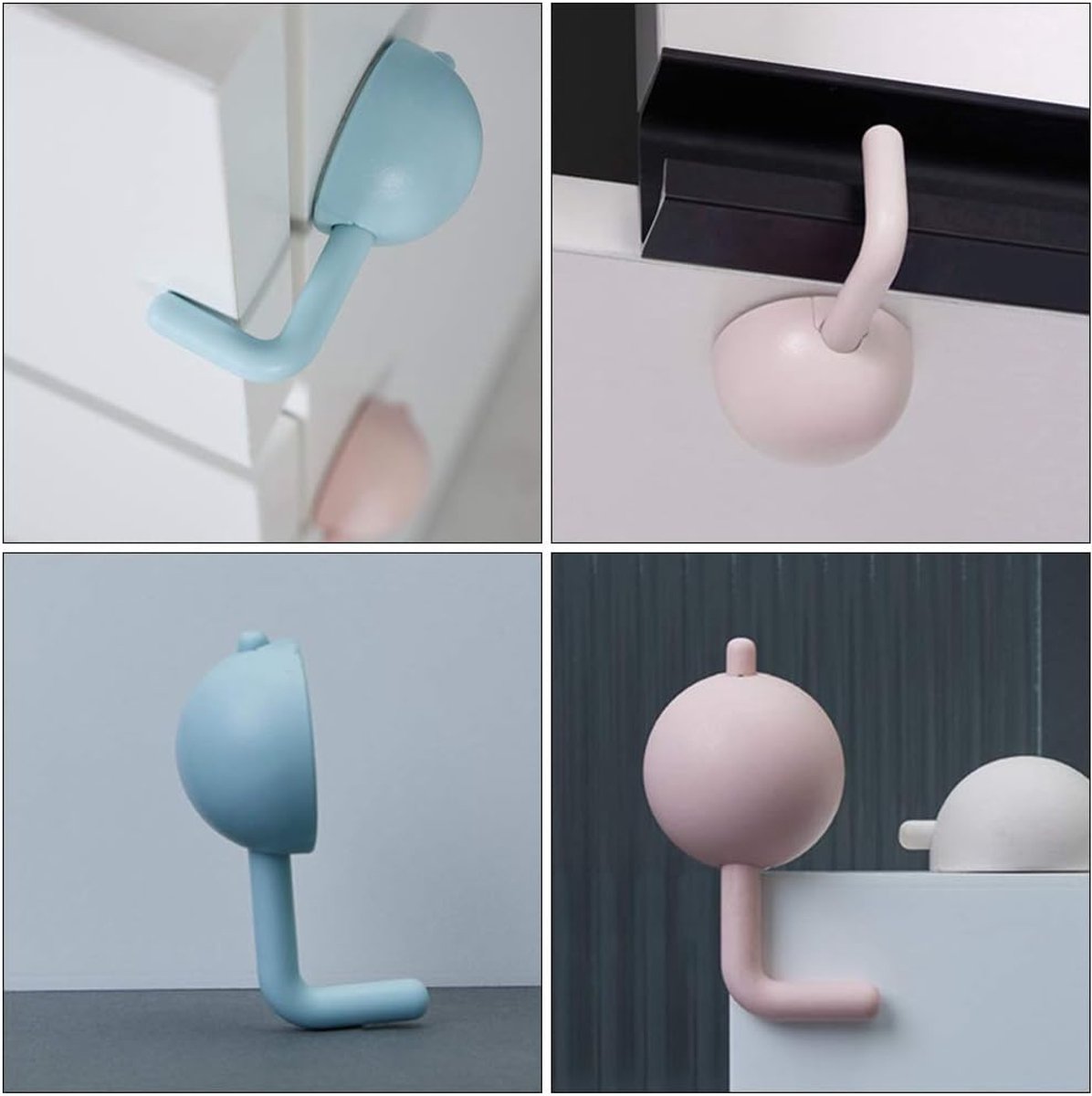Kinderslot Kastjes - 3 Stuks - Zelfklevende Kinderslot - Kinderslot Kastjes - Kinderbeveiliging Voor Kasten En Lades - Kastslot - Baby Veiligheid - Lade Beveiliging Kind - Ladeslot - Kan Gebruikt Worden Op Deuren, Kasten, Ramen – foto 6