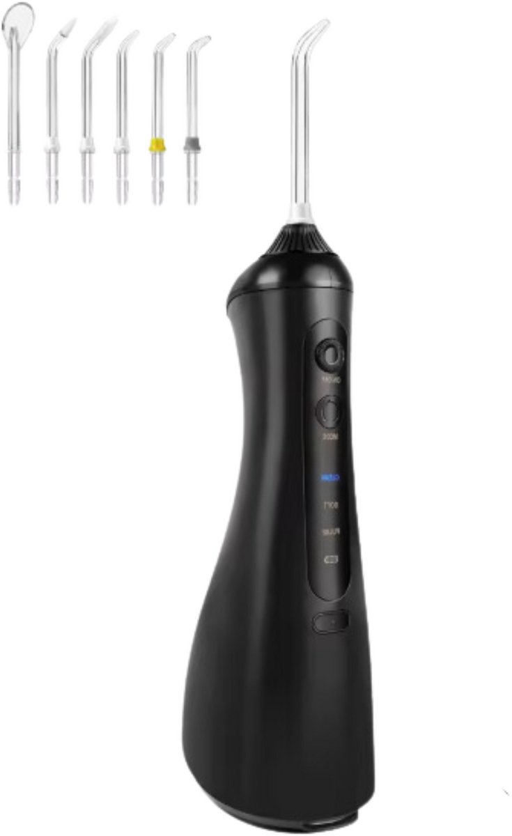 Flosser Zyrell - Draadloze Waterflosser - Oplaadbare Monddouche met 6 Jet Tips - 3 Modi - Tandheelkundige Flosser voor Tanden & Tandvlees