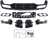 Diffuser Venom Tavien - Achterbumper Diffuser met Uitlaat Tips - Voor Mercedes E-Klasse W213 E300/E43 (2016-2020) - Zwart - Auto Accessoires