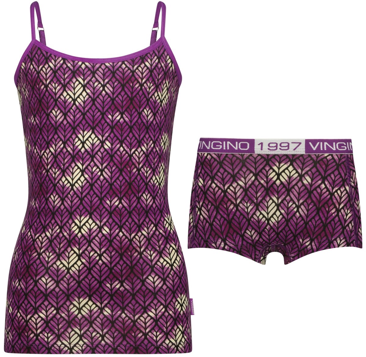 Vingino G-WO25-6 singlet 2 pack Kinder Onderbroek - Ultra purple