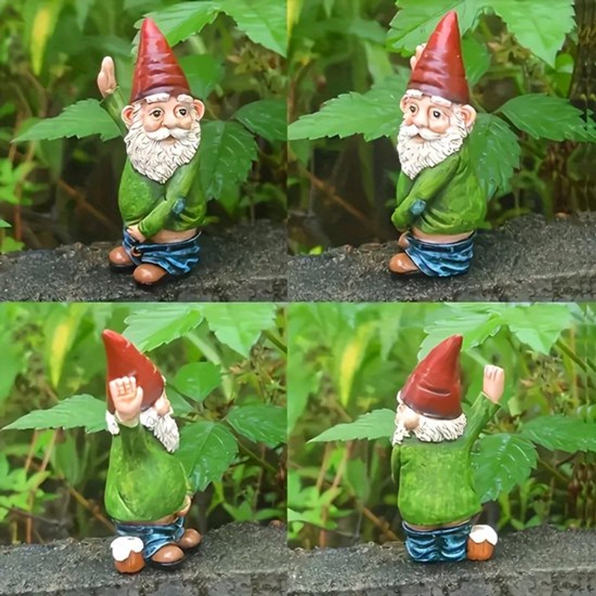 Ondeugend grappig buiten poepen kabouter standbeeld tuinkabouter standbeeld hars elf tuinfiguren beeldjes gazon decor for terras, tuin, gazonornament, geschenken