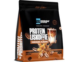 Kosso Nutrition – Protein Ijskoffie – Caramel – 21g Eiwit – Eiwitrijke Ijskoffie – 500g