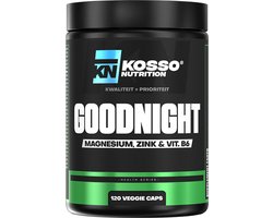 Kosso Nutrition – Goodnight – Magnesium + B6 – Beter Slapen – 60 Capsules