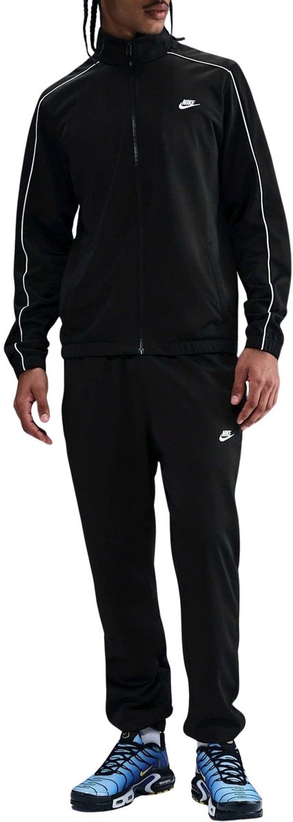 Nike Club Poly Knit Trainingspak Heren Zwart