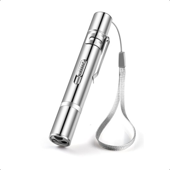 Tech Essentials® 7-In-1 Laserpen - USB Oplaadbaar - RVS - Kattenspeeltjes - Laserlampje - Rood - Hond - Laser Pointer