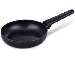 Brabantia VANTA Koekenpan - Ø 20 cm - 100% PFAS Vrij - Keramische Antiaanbaklaag Titanium Versterkt - Inductie Koekenpan - Zwart
