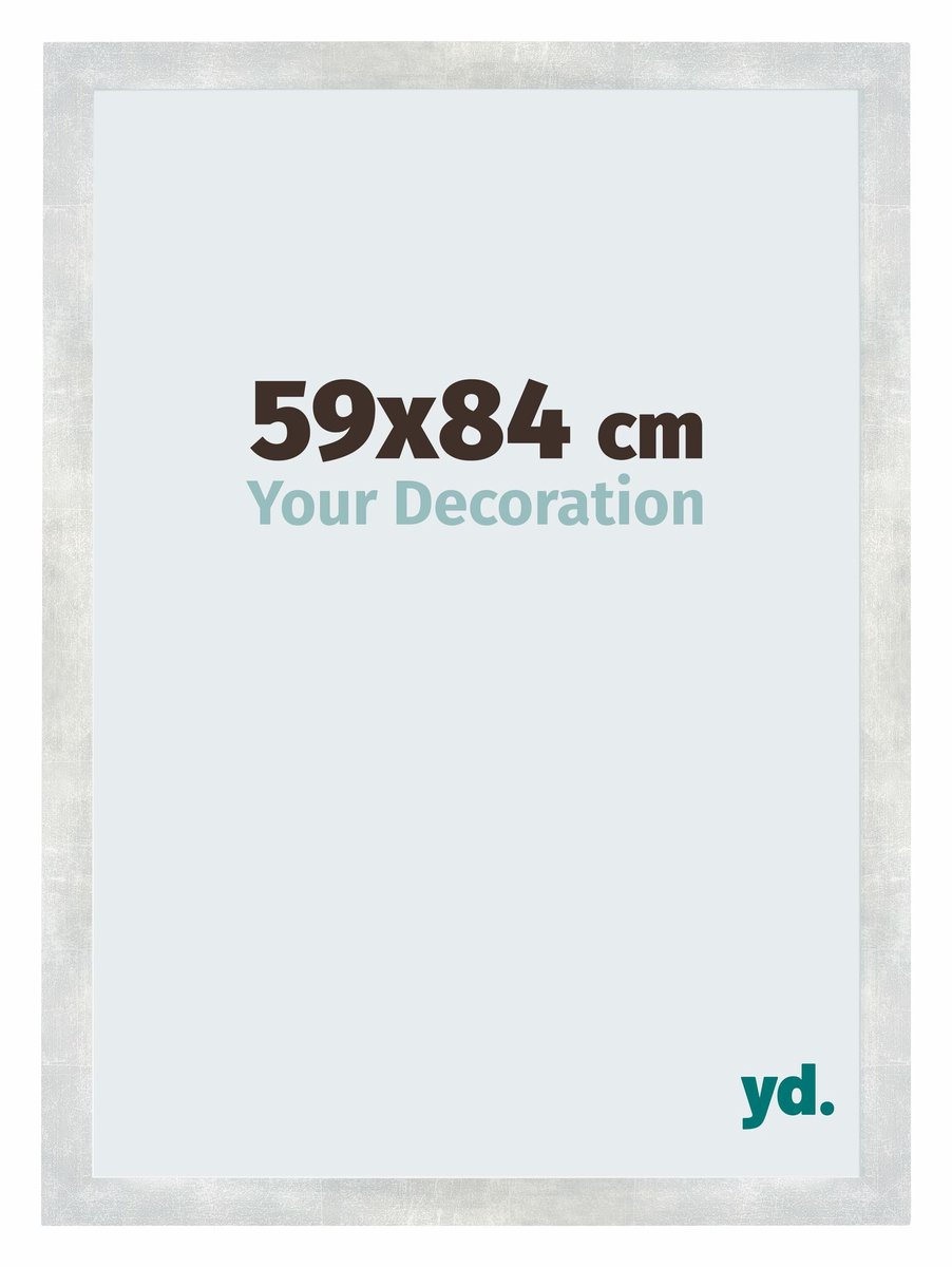 yd. Your Decoration - Fotolijst 59x84 cm - MDF - Zilver Glanzend Vintage - Mura