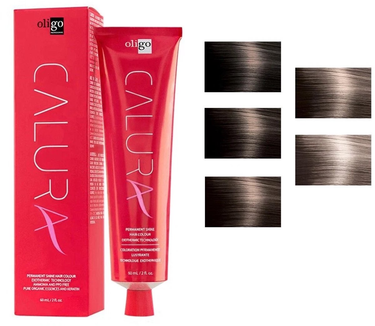 CALURA 8-32/8gi Permanent Shine Hair Color 2oz/60ml