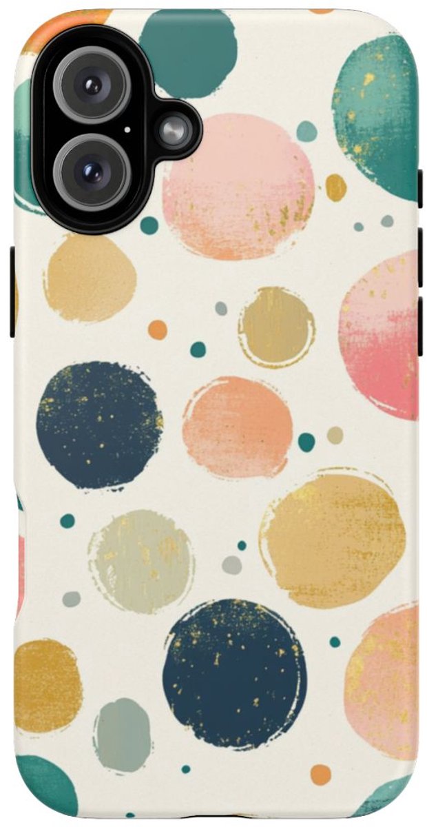 Vrolijk Abstract Stippenpatroon – Telefoonhoesje Geschikt voor iPhone 16 Plus