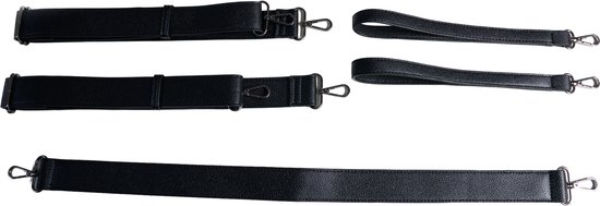 Maeva Belle - Luiertas - Zwart vegan leer - Zwarte hardware — afbeelding 5