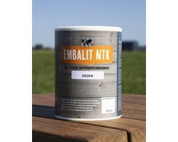 Embalit NTK groen 0,75 liter zaagkant bescherming voor geïmpregneerd tuin hout