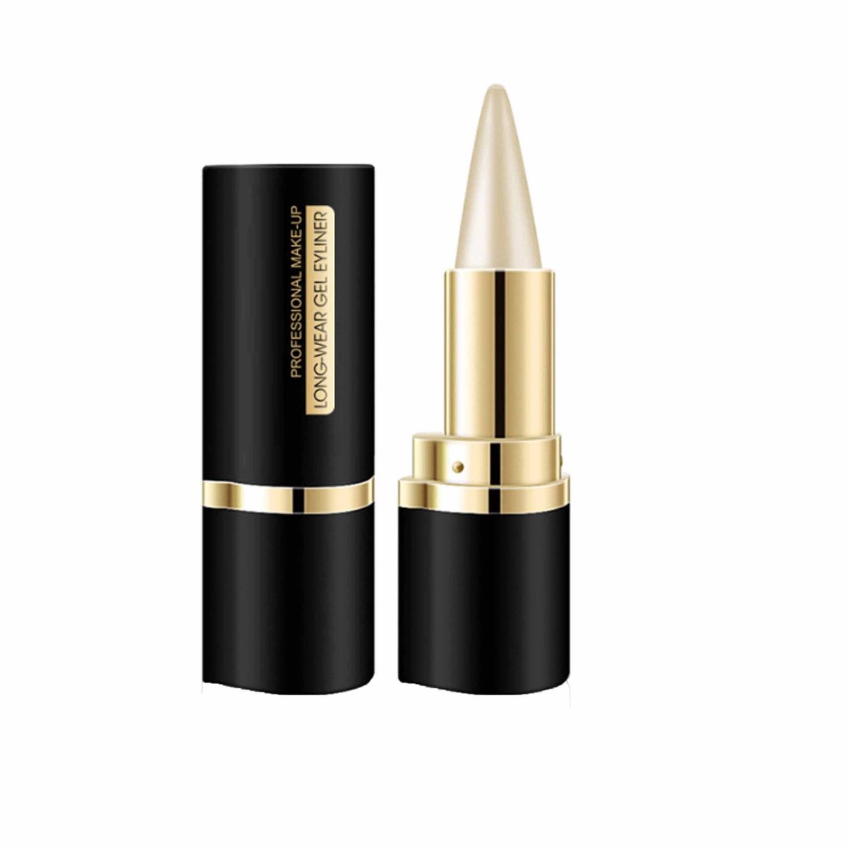 NAXSIR Eenzijdige Stevige Eyeliner Stick - Professionele Kwaliteit! Waterproof, Veegvast & Langdurig Blijvend. Met Intensieve Gepigmenteering, Zeer Precies voor Perfecte Ooglook. Ideaal voor Dag - en Avondmake - up