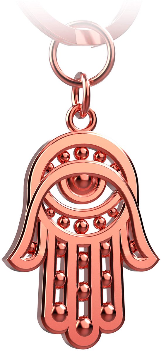 FABACH Hand van Fatima sleutelhanger Hamsa - Hand van Fatima autohanger - Beschermende Hand van Fatima geluksbrenger - Amulet ter bescherming tegen het boze oog