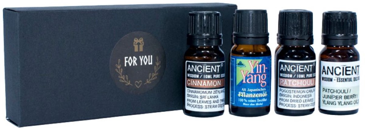 Spirituele Etherische Olie Set - 40 ml - Chakrageuren - Cadeau