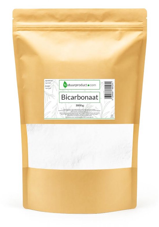 Natriumbicarbonaat - 3kg - Zuiveringszout - 100% Natuurzuiver