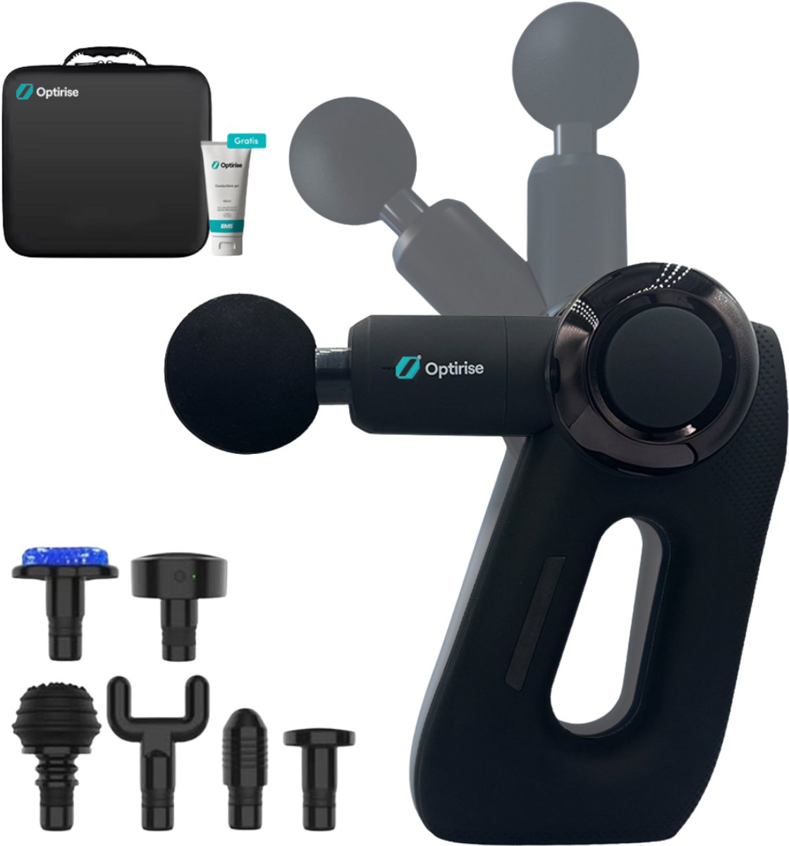 Massage Gun Professioneel - Massage Pistool - Nek en Schouder Massage Apparaat - Massagegun - Hot/Cold Massagekop