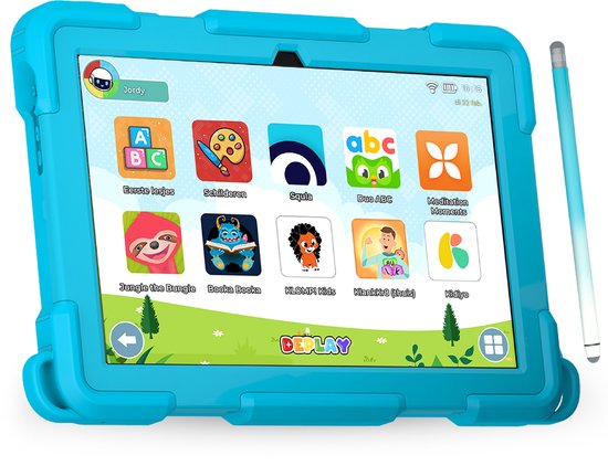DEPLAY Kids Tablet SMART 4 – 8 inch – blauw – Android 14