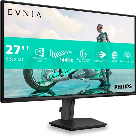 Philips Evnia 3000 series Monitor - 27 inch Full HD IPS - 144Hz