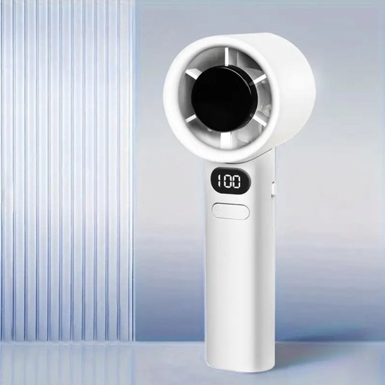 Draagbare oplaadbare handventilator wit, mini USB ventilator, handheld koelventilator, compacte handwaaier