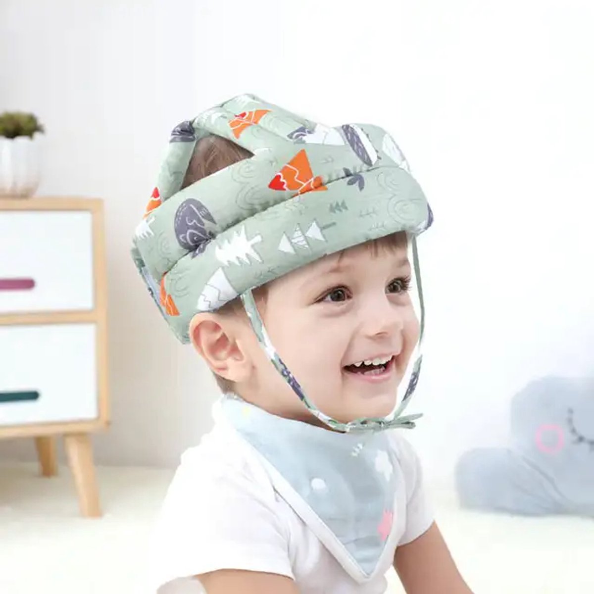 Mogi Products- Baby Hoofdbeschermer-Veiligheidshelm met Hoofdkussen -Verstelbaar-Babyhelm Voor Kruipen en Lopen
