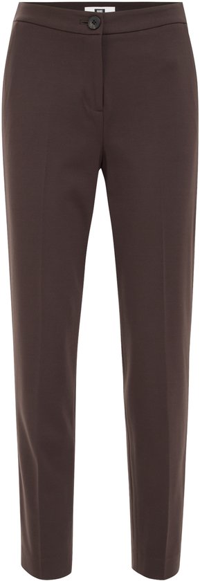 WE Fashion Dames slim fit pantalon met stretch