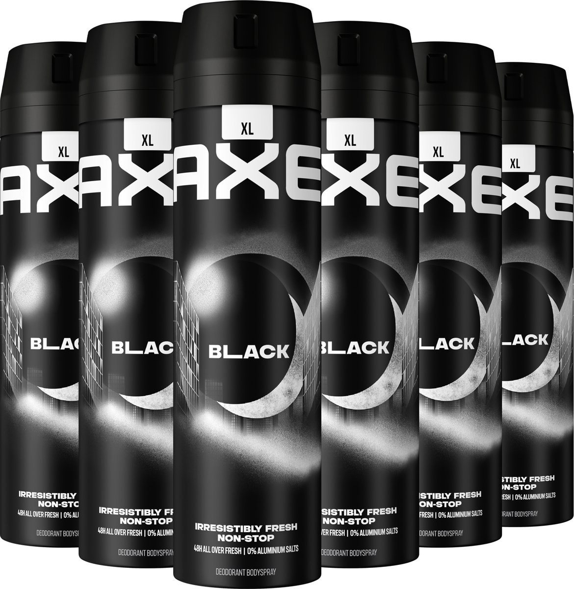6x Axe Deodorant Bodyspray Black 200 ml