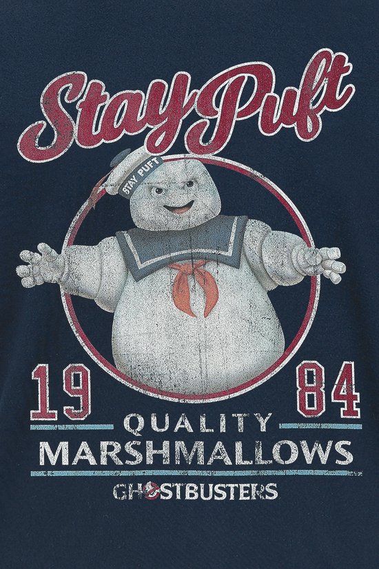 SOS Fantômes - T-shirt Blue Marine Hommes Stay Puft - XL