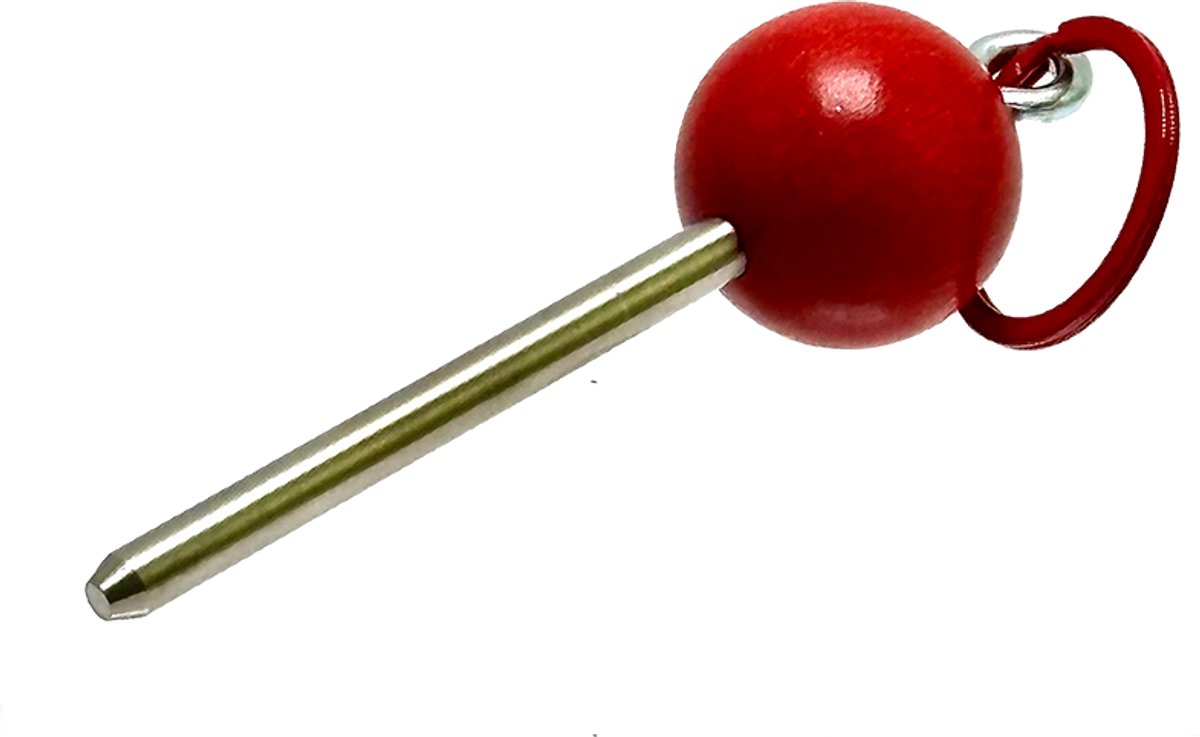 Boulemaus - Jeu de Boules - Traceur de terrain - kleur rood - V2A roestvrij staal