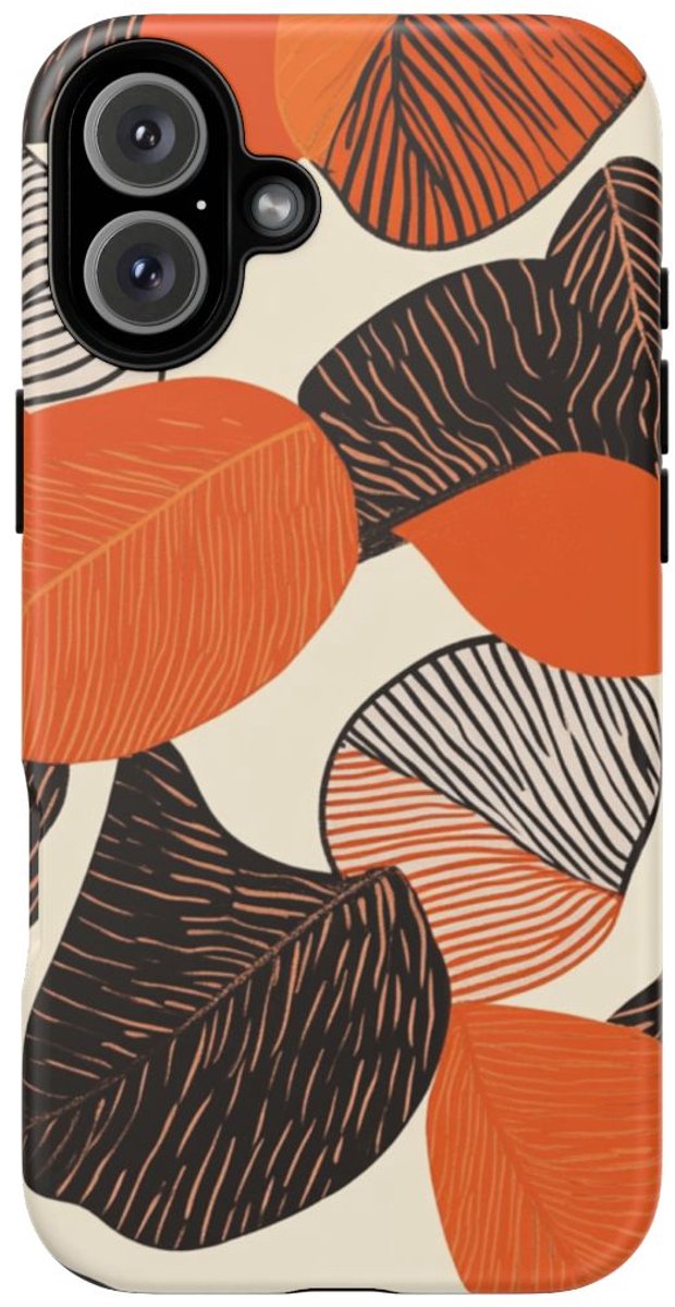 Abstract Herfstbladeren Patroon – Telefoonhoesje Geschikt voor iPhone 16 Plus