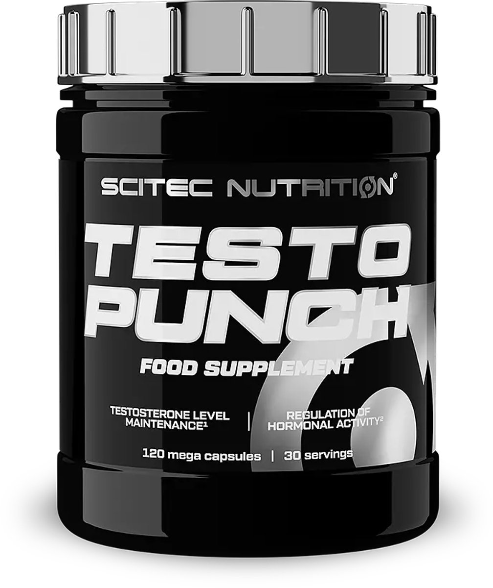Scitec Nutrition® - Testo Punch (120 capsules) - 30 doseringen - Testosterone booster - Libido man - DAA - Maca - Testofen® - supplement