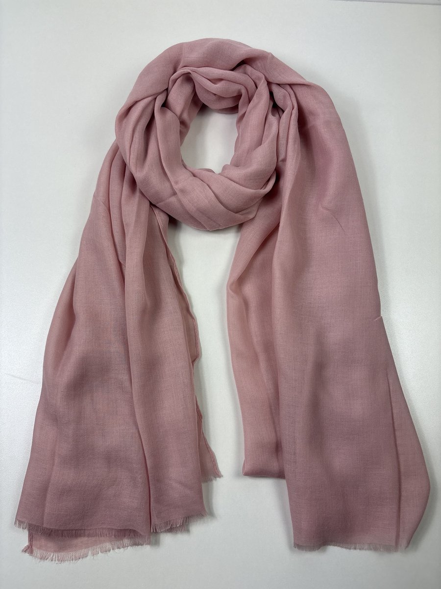 Basic sjaal effen in 13 kleuren van 100% viscose