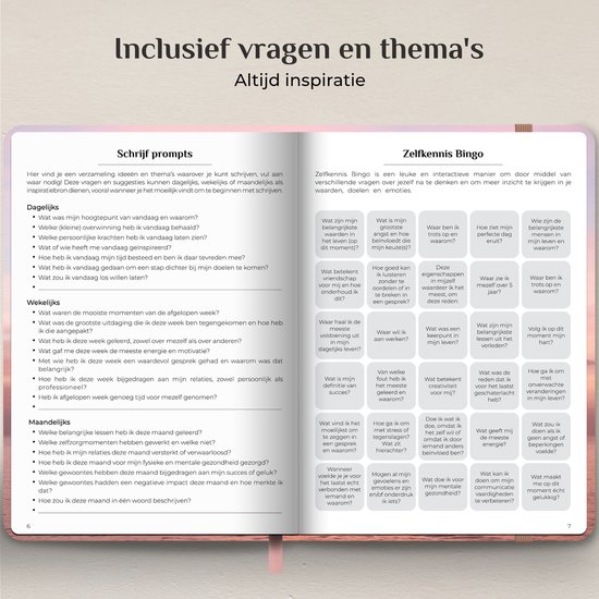 Systemyze Dagboek Volwassenen – Journal – A5 – Pink Sky