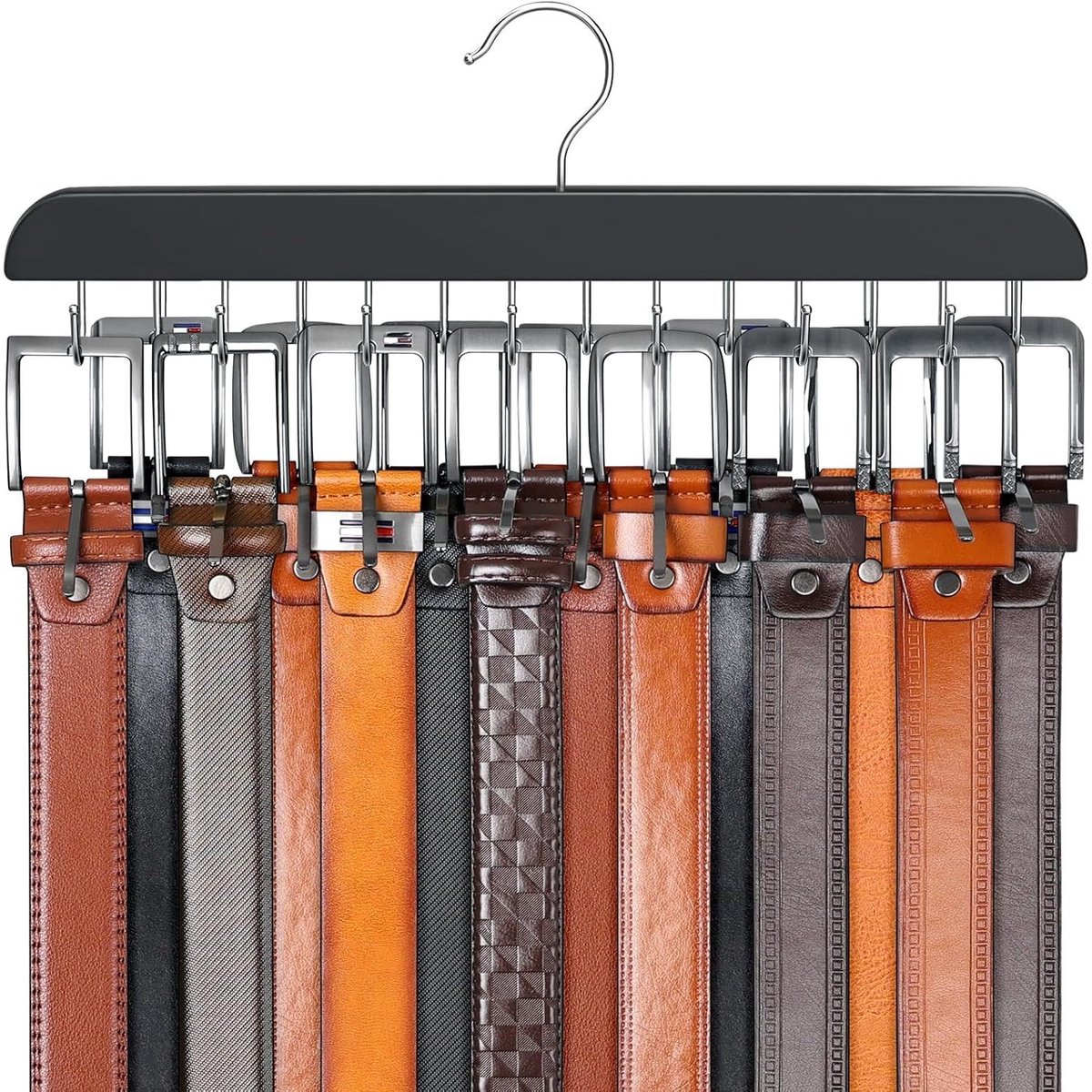 1 stuk - Kleerhanger - kastaccessoire - voor kastorganizer en opbergruimte - zwart