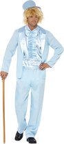 Smiffy's - Feesten & Gelegenheden Kostuum - Zacht Blauw Smoking - Man - Blauw - XL - Carnavalskleding - Verkleedkleding