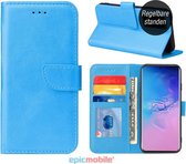 Samsung Galaxy S20 Hoesje - Book Case Wallet met Pasjeshouder  - Blauw - Epicmobile