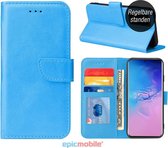 Samsung Galaxy A71 Hoesje - Book Case Wallet met Pasjeshouder - Blauw - Epicmobile