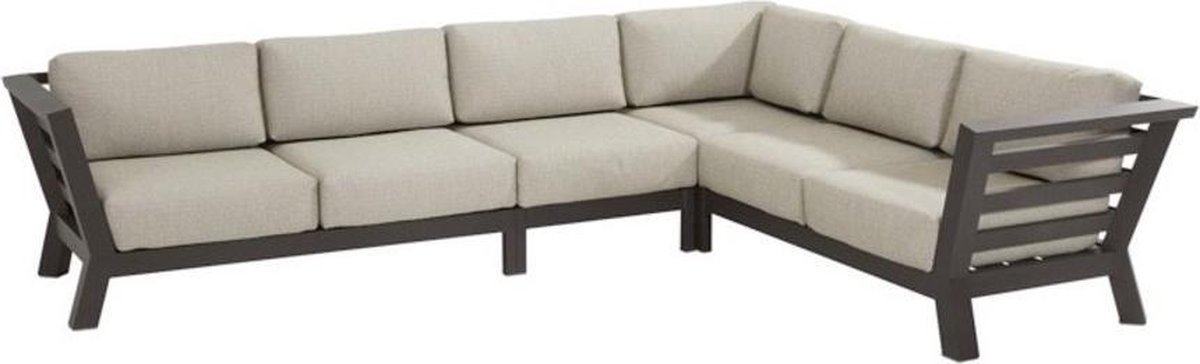 Meteoro hoek loungeset 4-delig antraciet 4 Seasons Outdoor