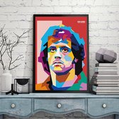 Canvas Schilderij * John Rambo - First Blood * - Popart Vintage Film - kleur - 60 x 90 cm