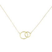 Cataleya Jewels Collier Dubbele Cirkel 14kt