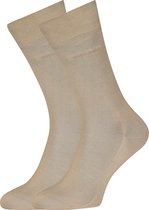 HUGO BOSS George uni (1-pack) - herensokken katoen - beige - Maat: 47-48