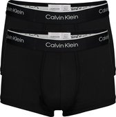 Calvin Klein Pro micro low rise trunks (2-pack) - microfiber lage heren boxers kort - zwart -  Maat: XL
