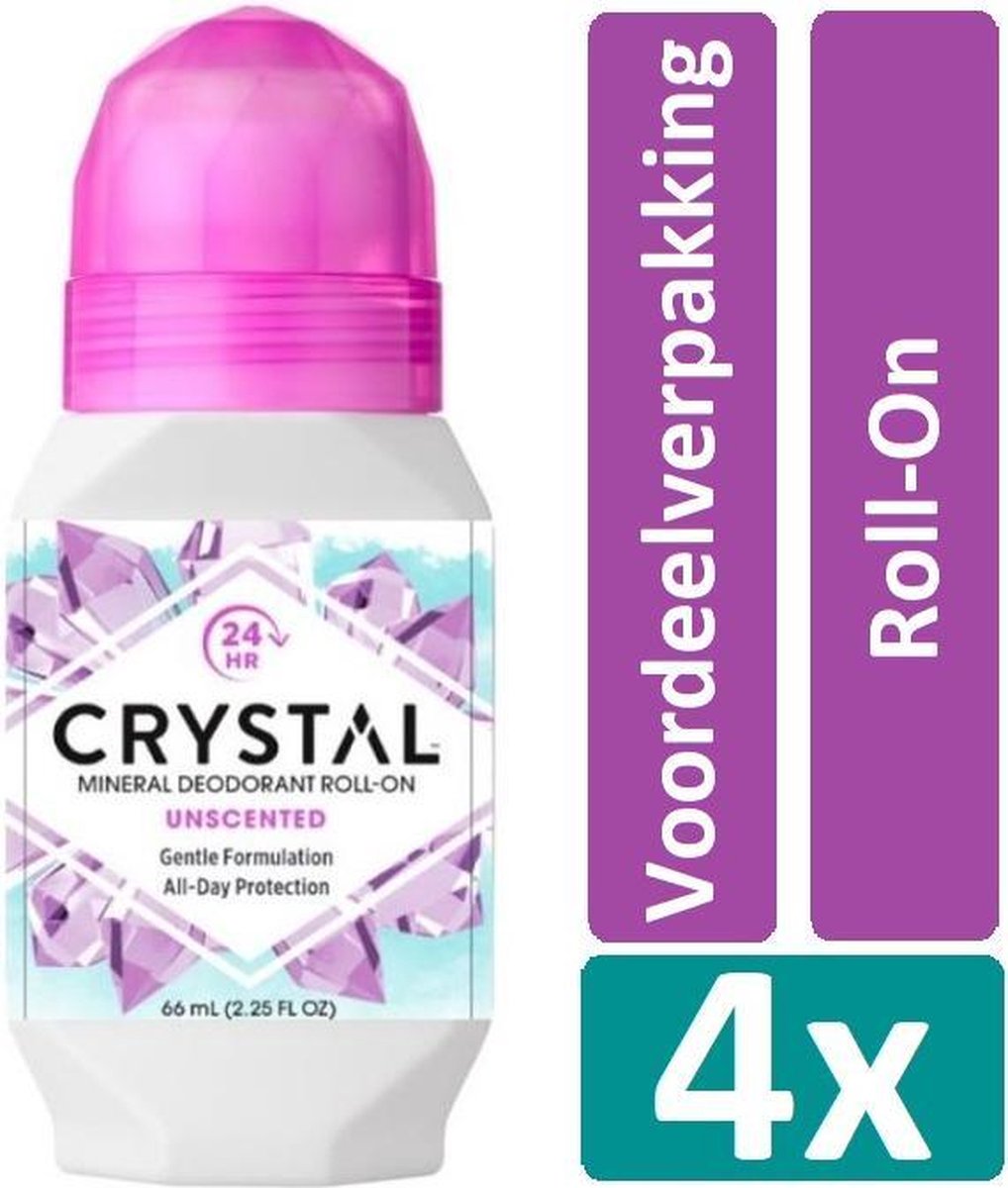 Crystal Deodorant Roll-On 4 stuks Voordeelverpakking | bol.com
