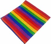 Bandana regenboog - 100% katoen - rainbow - Cotton - zakdoek - hoofdband - sjaaltje - accessoire - carnaval