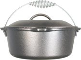 Lodge 5 Quart Cast Iron Dutch Oven casserole à sauce 4,7 L Noir, Argent