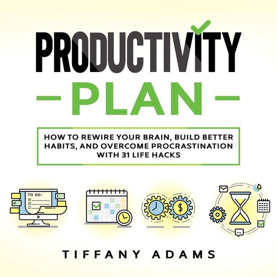 Productivity Plan: How To Rewire Your Brain, Build Better Ha ... - cover