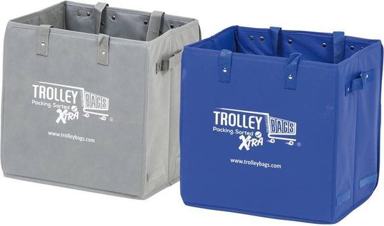 Bloesem fusie aankleden Winkelwagen boodschappentas Trolley Bag XTRA blauw | bol.com