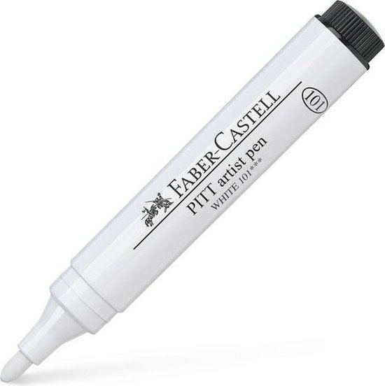 Faber-Castell tekenstift - Pitt Artist Pen - 2.5mm - 101 wit - FC-167601